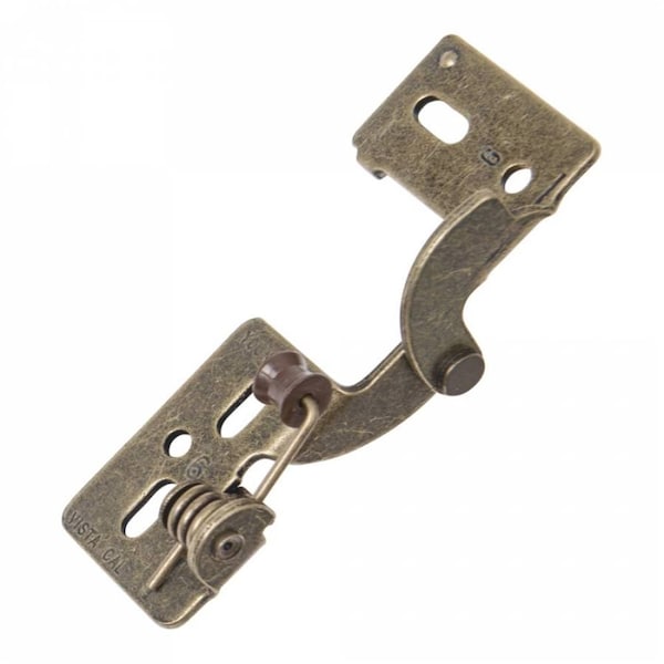 Youngdale Antique Brass 1/2 in. Overlay Self-Closing Hinge, PK 10 - 54.106.03X10