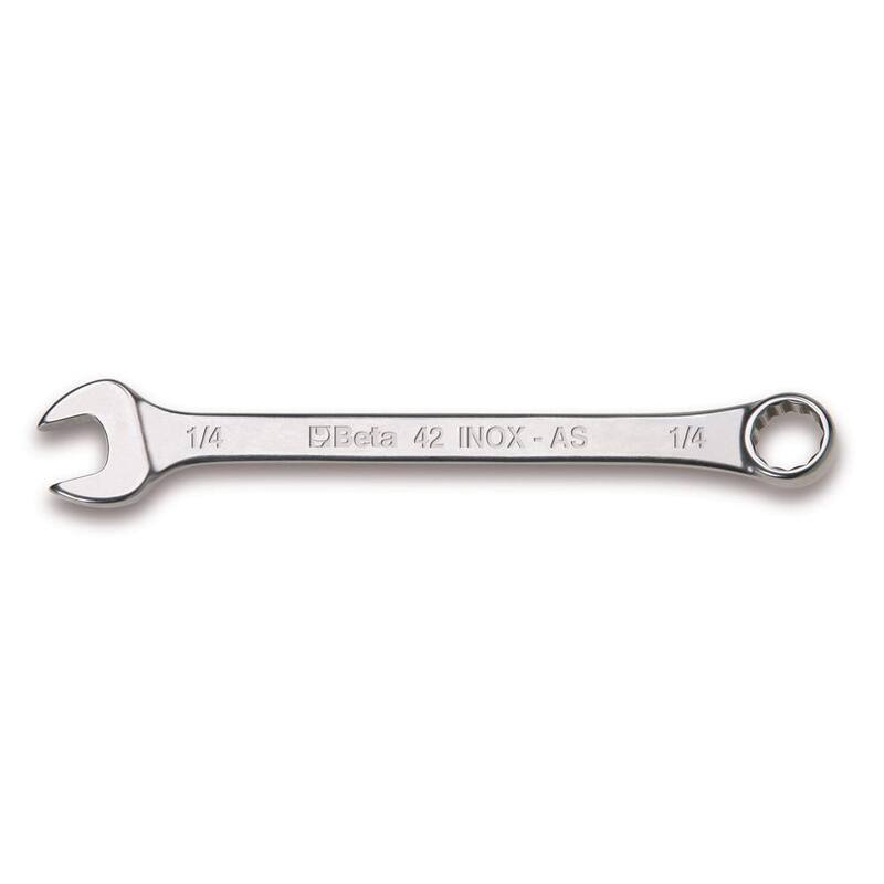 Beta 7/16 in. Stainless Steel Combination Wrenches - 42INOX-AS 7/16