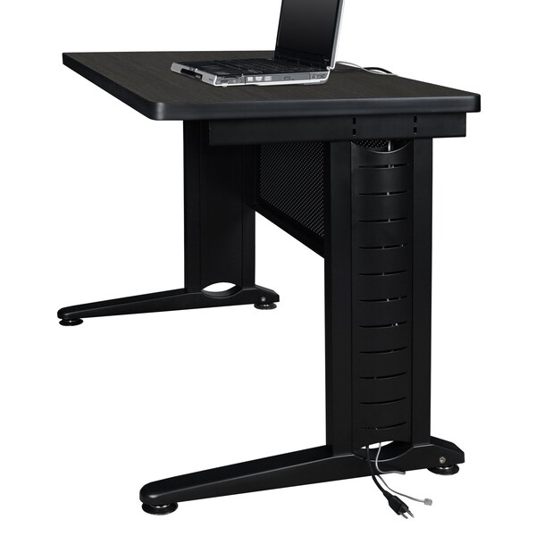 Regency Fusion Training Tables, 42 W, 24 L, 29 H, Wood, Metal Top, Ash Grey - MFTT4224AG