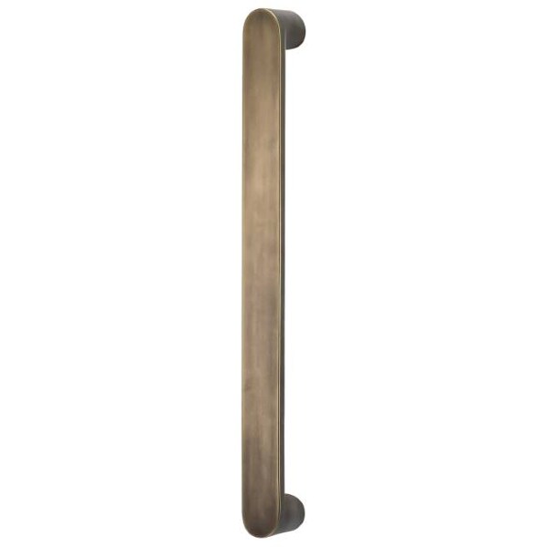 Omnia Oval Modern Appliance Door Pull Antique Brass 12" Center to Center - 9028P/305.5
