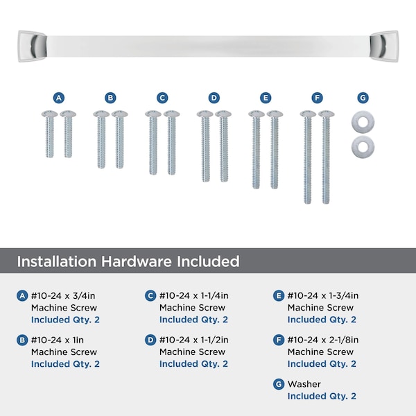 Amerock Revitalize 12 inch 305mm Center-to-Center Polished Chrome Appliance Pull - BP5534926