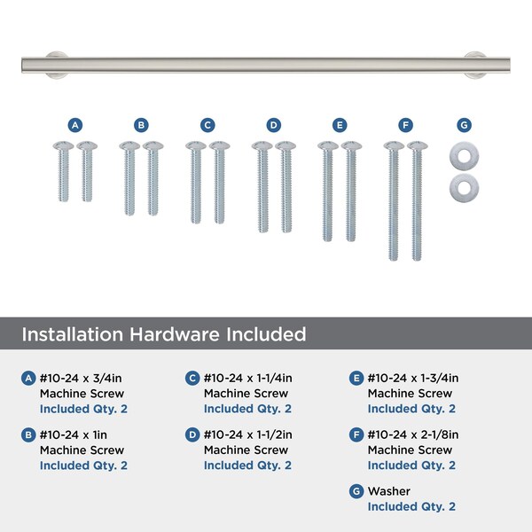 Amerock Everett 18 inch 457mm Center-to-Center Polished Nickel Appliance Pull - BP37111PN