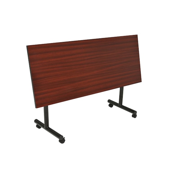 Kobe FlipTop Table, 60" W, 29" H, Laminate Top, Mahogany - MKFT6024MH44BE