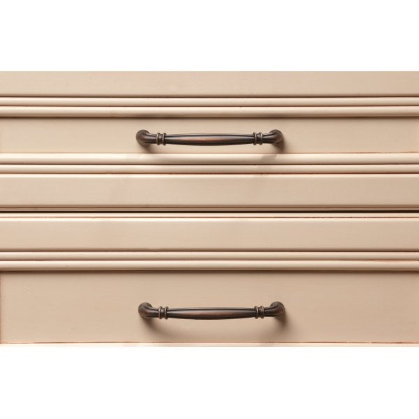 Jeffrey Alexander 12" Center-to-Center Brushed Oil Rubbed Bronze Lafayette Appliance Handle - 317-12DBAC