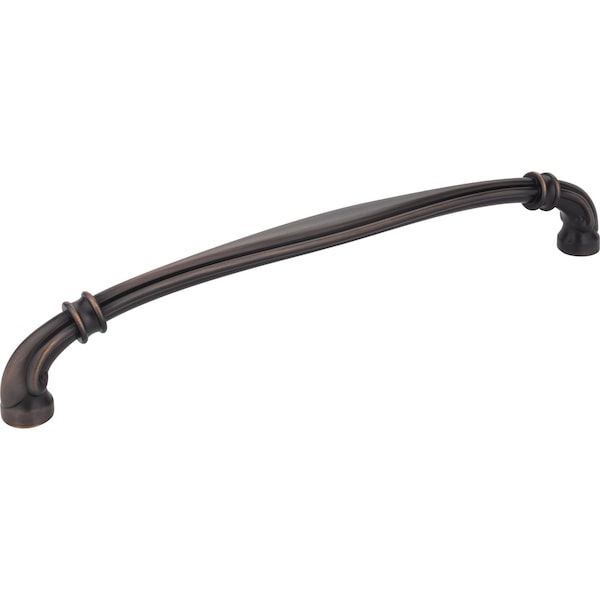 Jeffrey Alexander 12" Center-to-Center Brushed Oil Rubbed Bronze Lafayette Appliance Handle - 317-12DBAC