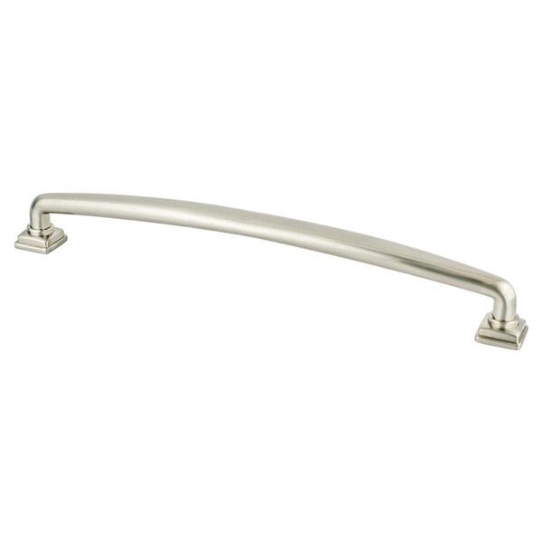Berenson 224 mm CC Tailored Traditional Appliance Pull with Brushed Nickel - 1296-1BPN-P