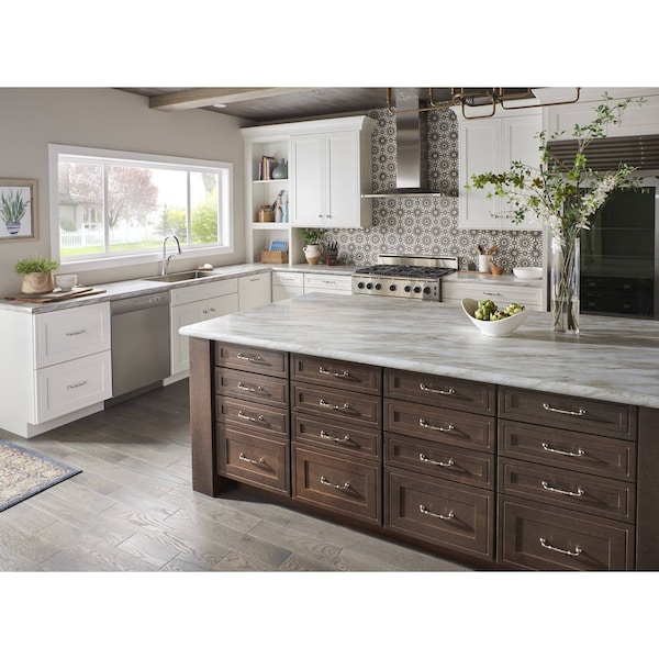 Jeffrey Alexander 12" Center-to-Center Polished Nickel Tiffany Appliance Handle - 658-12NI