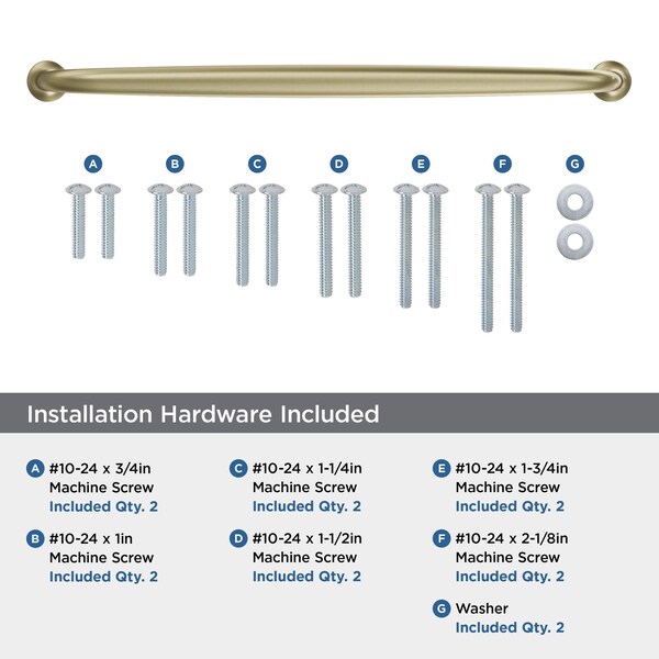 Amerock Renown 18 inch 457mm Center-to-Center Golden Champagne Appliance Pull - BP54056BBZ
