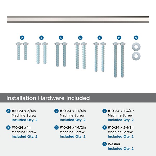 Amerock Caliber 12 inch 305mm Center-to-Center Satin Nickel Appliance Pull - BP36960G10