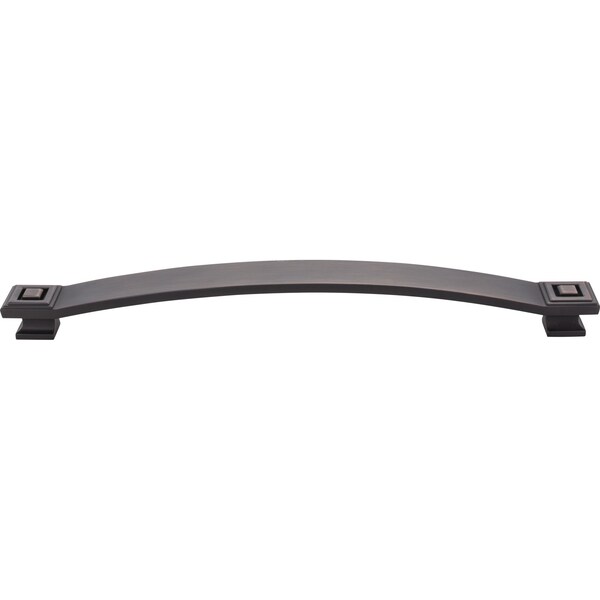 Jeffrey Alexander 12" Center-to-Center Brushed Oil Rubbed Bronze Square Delmar Appliance Handle - 585-12DBAC