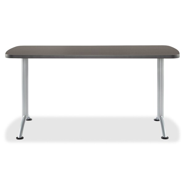 Iceberg Rectangle ARCâ„¢ Table, Gray Walnut /Silver Leg - 30" x 60", 30" W, 60" L, Walnut - 69215