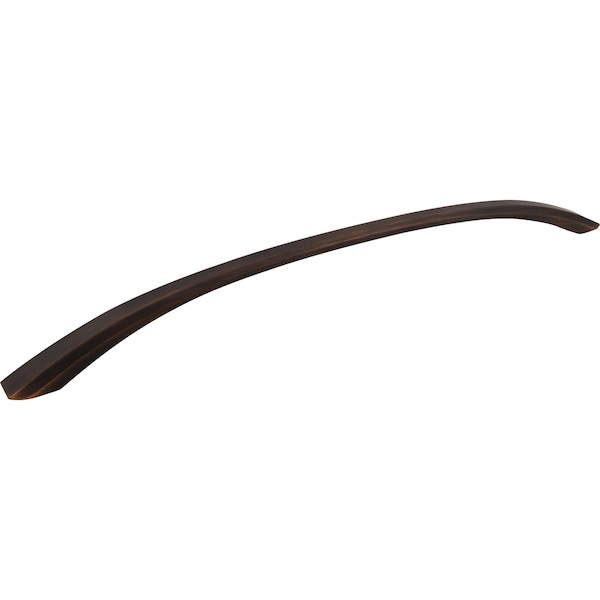 Jeffrey Alexander 18" Center-to-Center Brushed Oil Rubbed Bronze Wheeler Appliance Handle - 678-18DBAC
