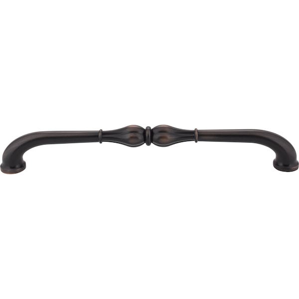 Jeffrey Alexander 12" Center-to-Center Brushed Oil Rubbed Bronze Bella Appliance Handle - 818-12DBAC