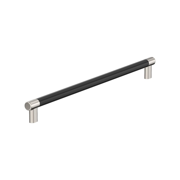 Amerock Esquire 18 inch 457mm Center-to-Center Polished Nickel/Black Bronze Appliance Pull - BP54041PNBBR