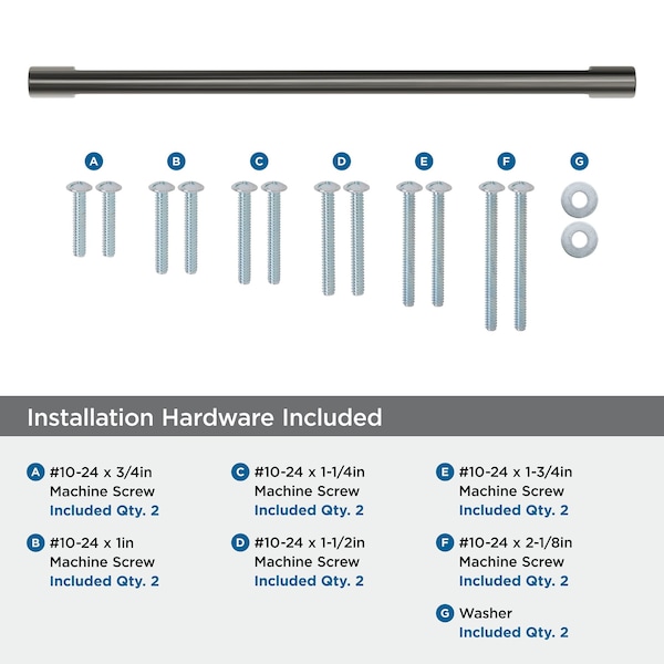 Amerock Riva 12 inch 305mm Center-to-Center Graphite Appliance Pull - BP55370GPH