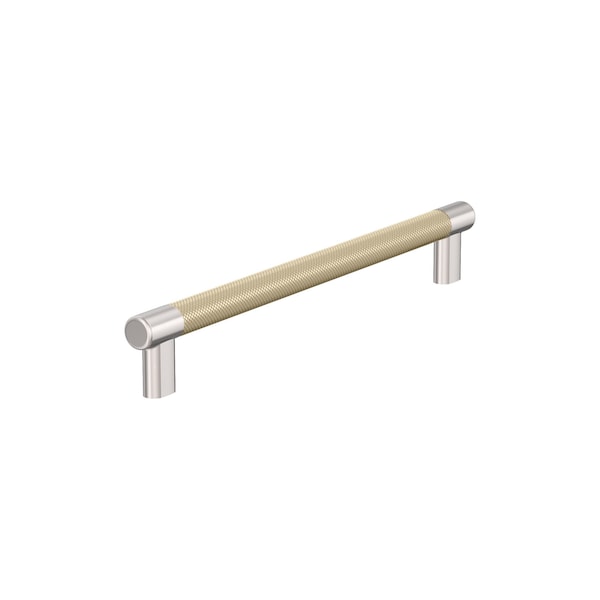 Amerock Esquire 12 inch 305mm Center-to-Center Polished Nickel/Golden Champagne Appliance Pull - BP54040PNBBZ