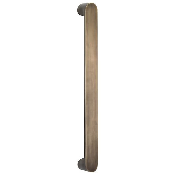 Omnia Oval Modern Appliance Door Pull Satin Brass 12" Center to Center - 9028P/305.4