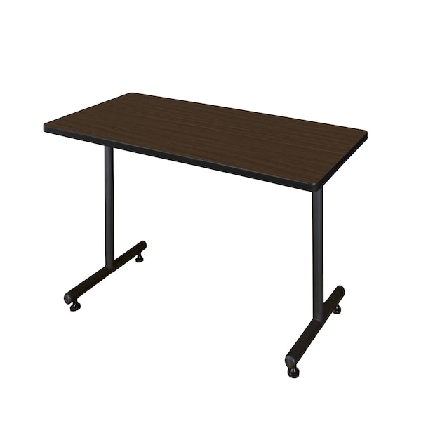 Regency Kobe T-Base Training Seminar Table, 48 in W, 30 in L, Neo Walnut - MKTRCT4830NW