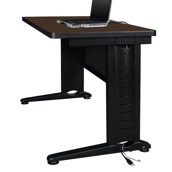 Regency Fusion Seminar Training Table, 66 in W, 24 in L, Neo Walnut - MFTT6624NW