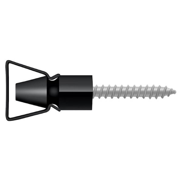 Deltana Shutter Door Holder, 1-1/4" Black - SDH101U19