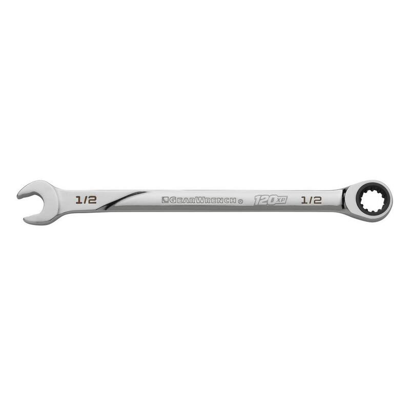 GEARWRENCH 1/2 in. SAE 120XP Universal Spline XL Combination Ratcheting Wrench - 86437