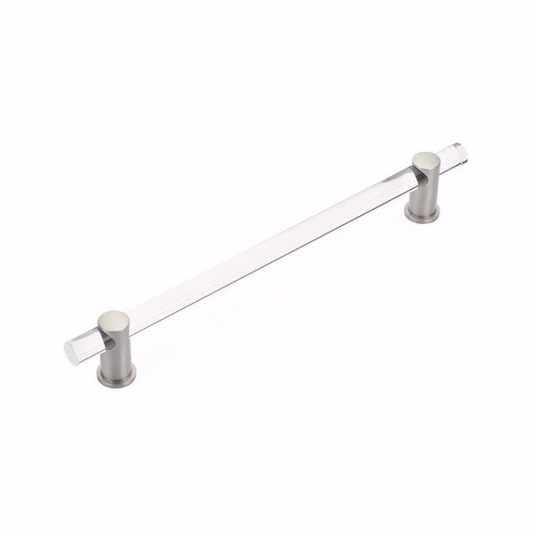 Schaub 12in Center to Center Lumiere Appliance Pull Satin Nickel Finish - 402-15