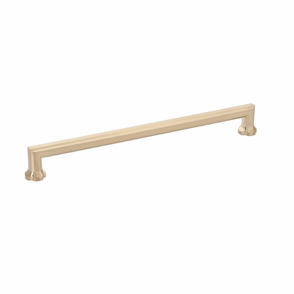 Schaub 15in Center to Center Empire Appliance Pull Signature Satin Brass Finish - 881-SSB