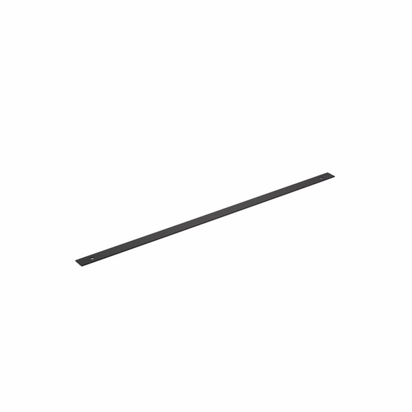 Schaub 18in Center to Center Pub House Backplate for Appliance Pull Matte Black Finish - 5118AB-MB