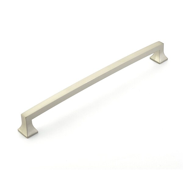 Schaub 15in Center to Center Menlo Park Arched Appliance Pull Satin Nickel Finish - 539-15