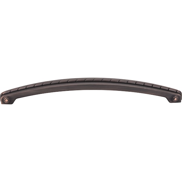 Jeffrey Alexander 12" Center-to-Center Brushed Oil Rubbed Bronze Rope Rhodes Appliance Handle - Z260-12DBAC