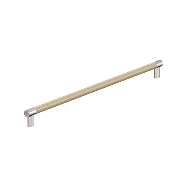 Amerock Esquire 24 inch 610mm Center-to-Center Polished Nickel/Golden Champagne Appliance Pull - BP54042PNBBZ