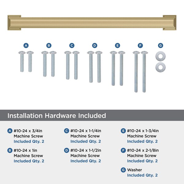 Amerock Appoint 12 inch 305mm Center-to-Center Champagne Bronze Appliance Pull - BP54030CZ