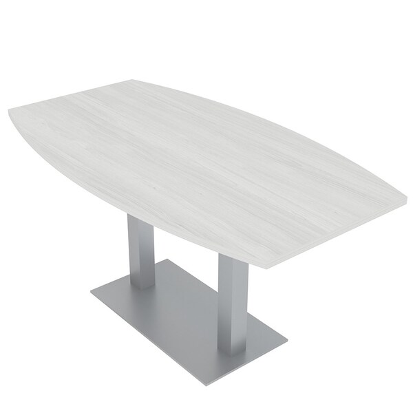 Skutchi Designs 33.5 in W, 69.5 in L, 29 in H, Engineered Wood Top, White - HAR-BOT-34X70-DOU-WHCYPRESS
