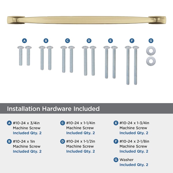 Amerock Highland Ridge 18 inch 457mm Center-to-Center Champagne Bronze Appliance Pull - BP55324CZ