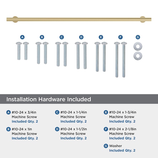 Amerock Radius 24 inch 610mm Center-to-Center Champagne Bronze Appliance Pull - BP54052CZ