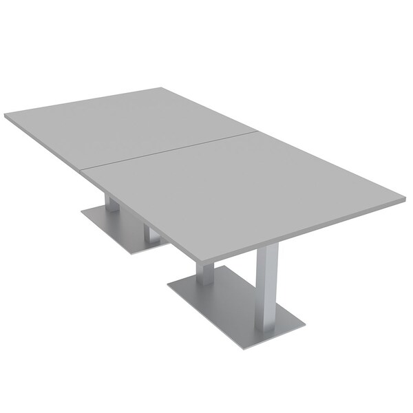 Skutchi Designs 45 in W, 96 in L, 29 in H, Engineered Wood Top, Grey - HAR-REC-48X95-DOU-XD01