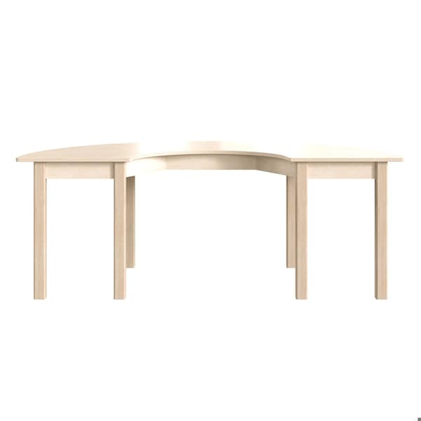 Flash Furniture 29.5 in W, 59 in L, 21 in H, Beechwood, Birch Plywood, Beech - MK-ME088015-GG
