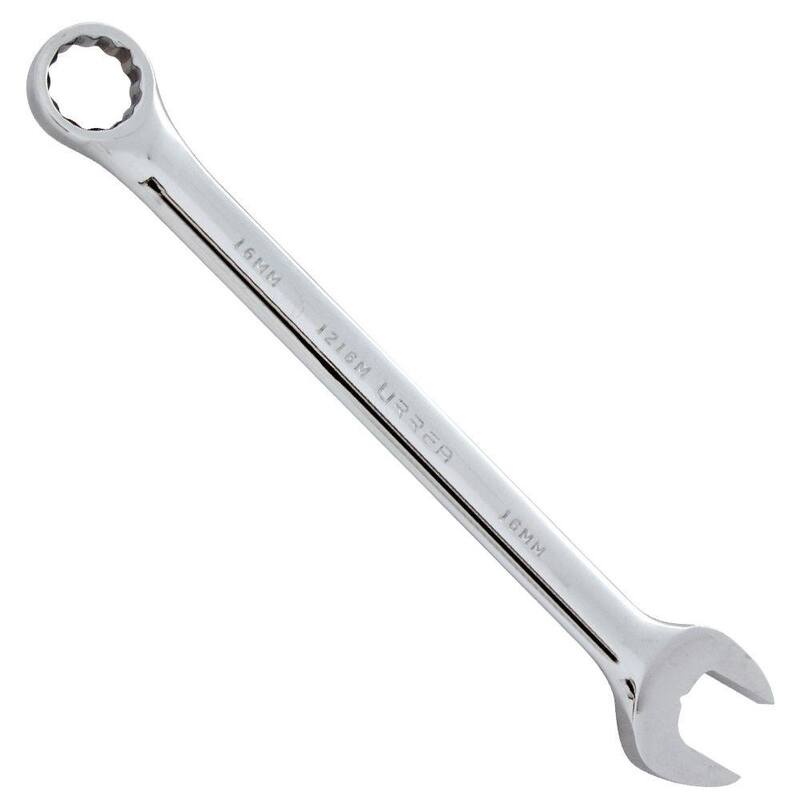 URREA 15mm 12 Point Combination Chrome Wrench - 1215M