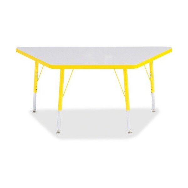 Jonti-Craft TABLE, TRAPEZOID, 24X48, GY/YW - JNT6438JCE007
