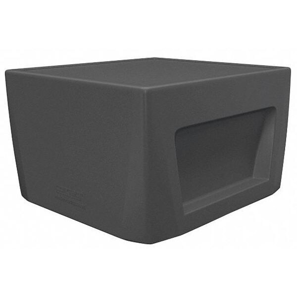 Cortech Square Utility Table, 23-3/4" W, 24" L, 14.75" H, Polyethylene Black - 126484BK