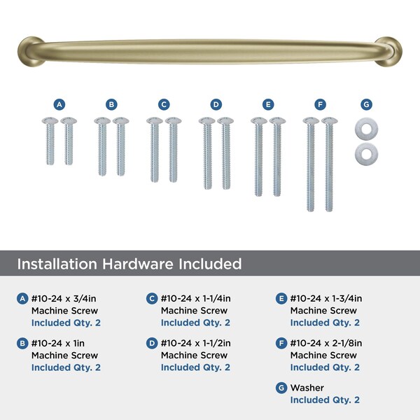 Amerock Renown 12 inch 305mm Center-to-Center Golden Champagne Appliance Pull - BP54055BBZ