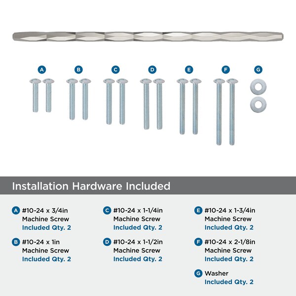 Amerock St. Vincent 18 inch 457mm Center-to-Center Satin Nickel Appliance Pull - BP55503G10