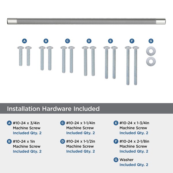 Amerock Esquire 18 inch 457mm Center-to-Center Polished Nickel/Stainless Steel Appliance Pull - BP54041PNSS