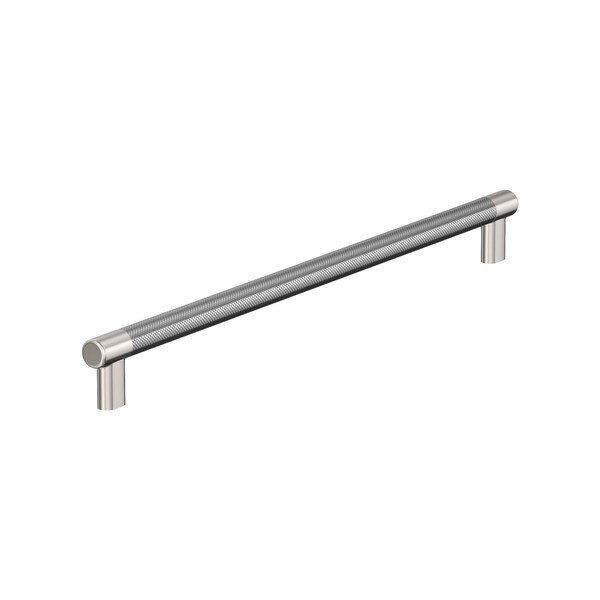 Amerock Esquire 18 inch 457mm Center-to-Center Polished Nickel/Stainless Steel Appliance Pull - BP54041PNSS