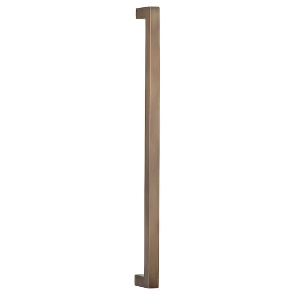 Omnia Center to Center Square Modern Appliance Door Pull Satin Brass 18" - 9025P/457.4