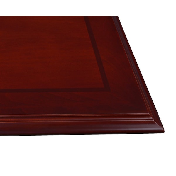 Regency Rectangular Conference Table, 48 in W, 120 in L, 30 in H, Wood Top, Mahogany - TVCTRC12048MH