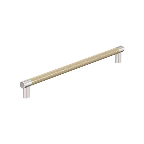 Amerock Esquire 18 inch 457mm Center-to-Center Polished Nickel/Golden Champagne Appliance Pull - BP54041PNBBZ