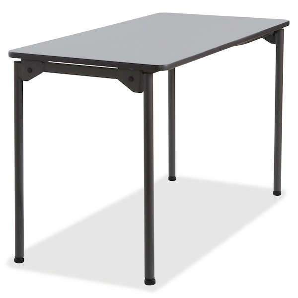 Iceberg Rectangle Maxx LegroomÃ¢â€žÂ¢ Wood Folding Table, Gray - 24" x 48", 24" W, 48" L, 29.5" H, Grey - 65807