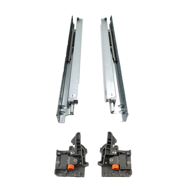 Dtc 21in Soft-close Full Extension Zinc Drawer Slide with Locking Clips - 75 Lbs Weight Rating - SS20DD533H1