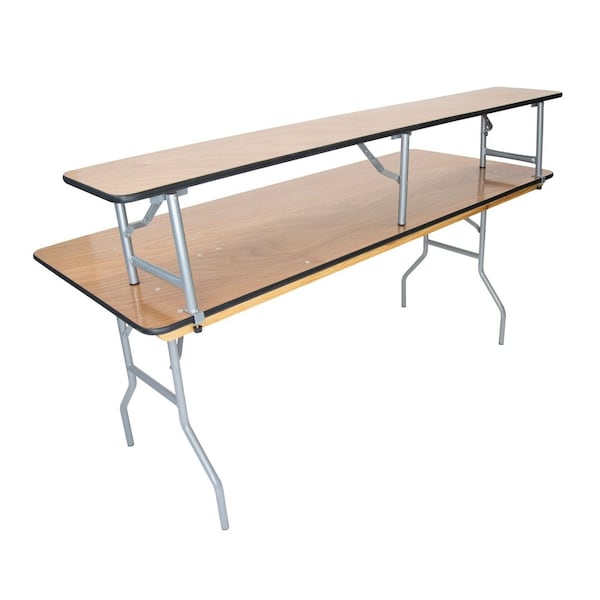 Atlas Commercial Products Titan Series Wood Folding Table, Bar Top, for 8 ft Banquet Table - WFT5-1296BT
